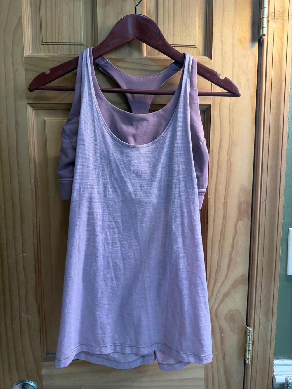Lululemon racerback tank with a built-in shelf bra